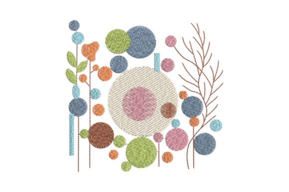 Abstract Circles: A Seasonal Embroidery Review