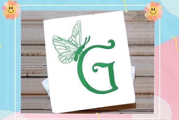 Beautiful Butterfly Letter G