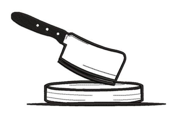 Butcher Block Embroidery Design