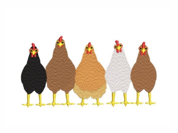 Chickens Embroidery Design Review