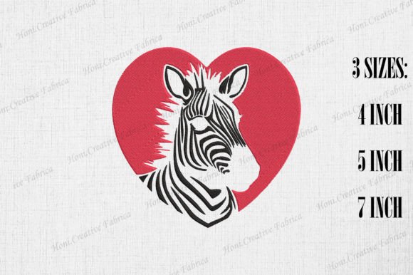 Cute Zebra Heart Valentine's Day