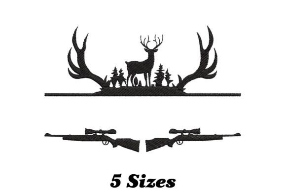 Deer Hunting Season Embroidery Design