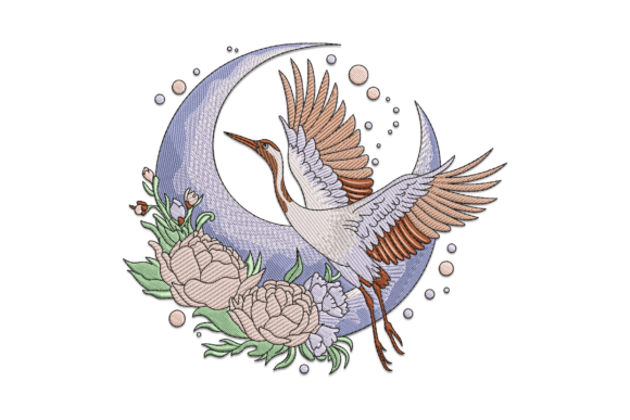 Flying Crane Embroidery Design Review