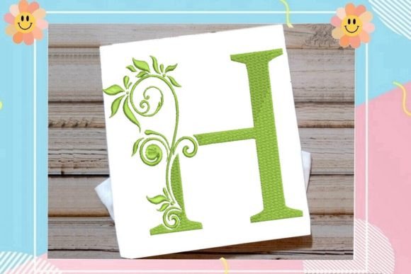 H Beautiful Monogram Letter