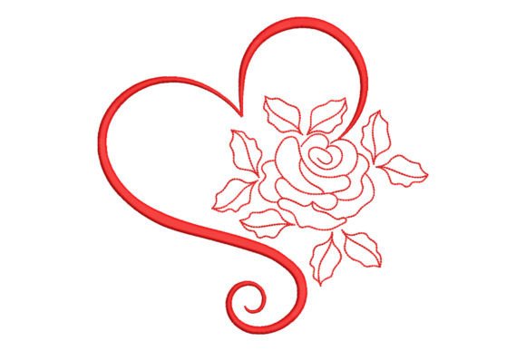 Heart Rose Embroidery Design Review