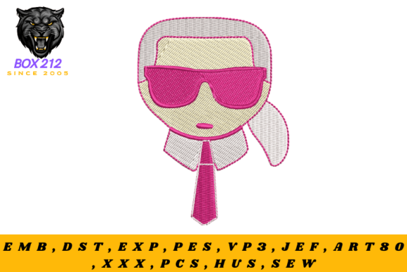 Man Face Embroidery Design