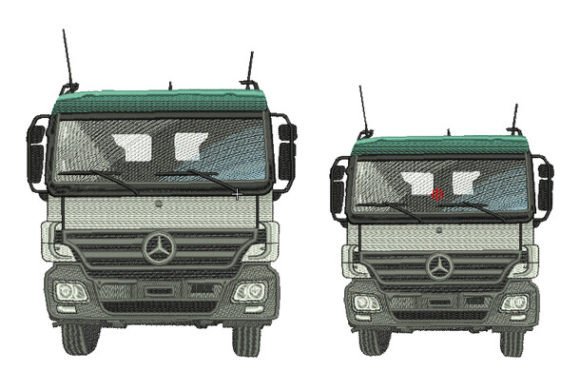 Realistic Truck Embroidery Design