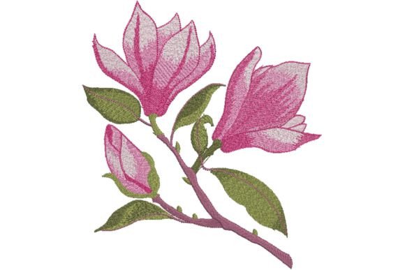 Small Branch Pink Magnolia