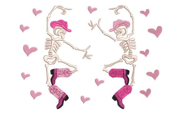 Western Dancing Skeleton